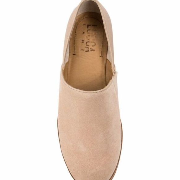 Lucca Lane Lamb Beige Tabby Loafers Slip On Shoes - Picture 4 of 10
